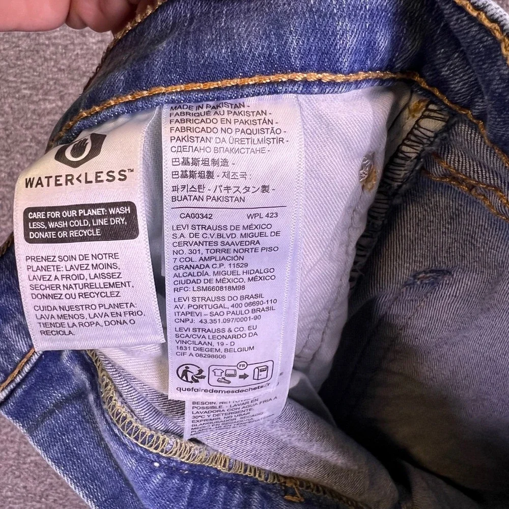 Levis 511 Jeans‎ Mens 29x31 Blue Marble Fade Slim Stretch Denim Classic Casual
